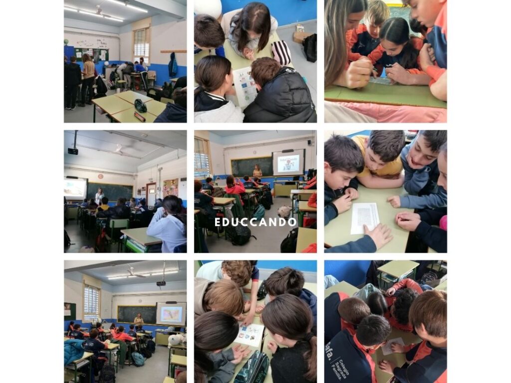 Imagen que ilustra la visita de una climatóloga en un aula de Primaria